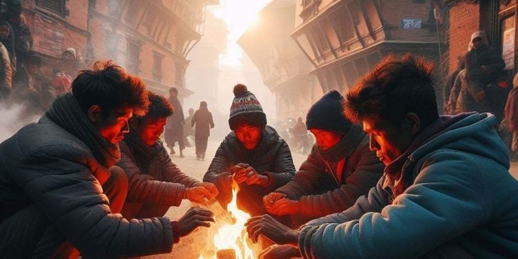 Cold increases with temperature dropping