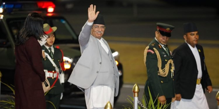 Prime Minister Dahal leaves for Uganda