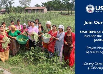 USAID/Nepal accepting applications from Nepalis for Project Management Specialist-Agriculture
