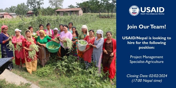 USAID/Nepal accepting applications from Nepalis for Project Management Specialist-Agriculture