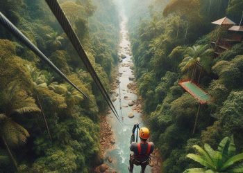 Zipline attracts tourists in Mallarani