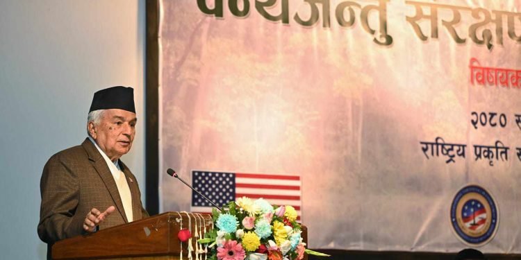 Nature conservation is issue of common concern and challenge: President Paudel