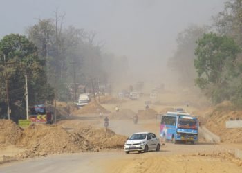 Narayangadh-Butwal road section sees only 46 percent progress in 5 years