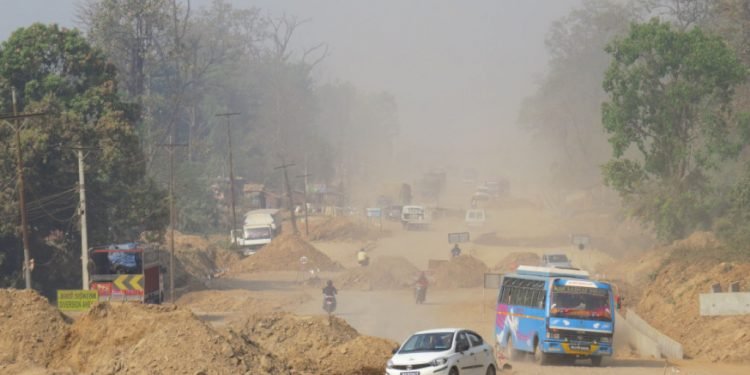 Narayangadh-Butwal road section sees only 46 percent progress in 5 years
