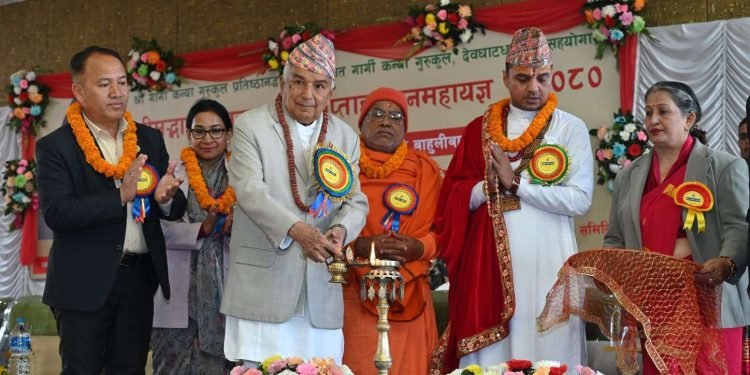 Nepal is origin of Vedic Sanatana culture: President Paudel