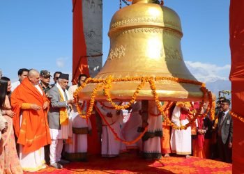 President inaugurates consecration of ‘Muktinath Mahaghanta’ at Panchakot