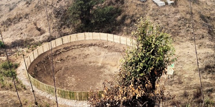 Recharge ponds construction gains progress in Dhankuta