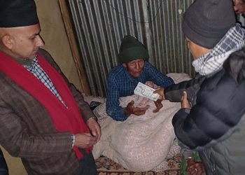 Financial assistance to Khotang fire victims
