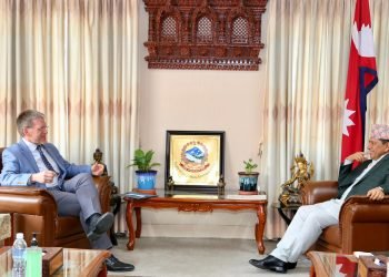 US Ambassador Thompson calls on DPM Shrestha