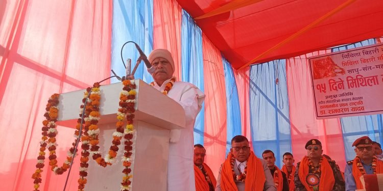 Religious, cultural traditions means of uniting society: former President Yadav