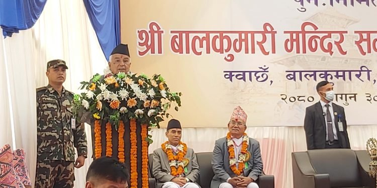 Nepal’s beautiful nature and rich culture attracts world-President Paudel