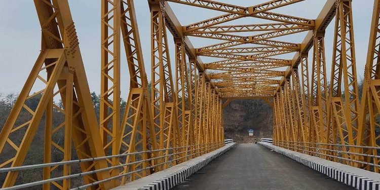 Concrete bridge constructed at Thimura