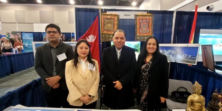 Nepali Embassy attends travel show in Ottawa