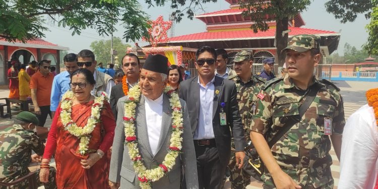 President pays homage to goddess Chhinnamasta