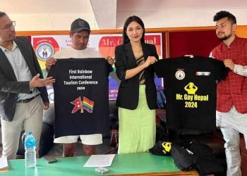 Mr Gay Nepal 2024 logo T-shirt released