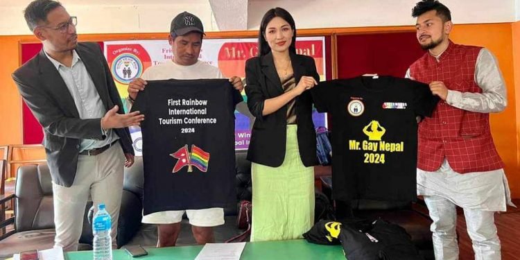 Mr Gay Nepal 2024 logo T-shirt released