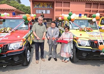 Government of India gifted 35 Ambulances and 66 School Buses in various districts of Nepal
