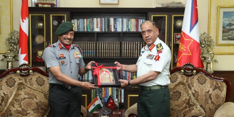 Lieutenant General Pradeep Chandran Nair AK Singh, PVSM, AVSM, YSM, PhD, DG Assam Rifles, IA visited Nepal