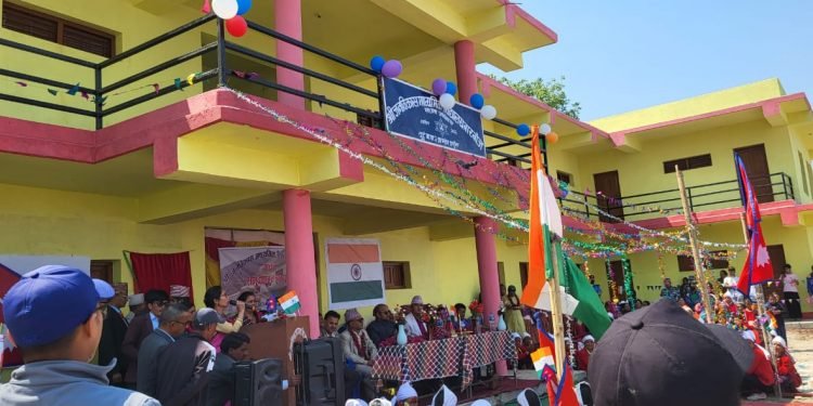 India laid foundation stone and inauguration of High Impact Community Development Projects in Darchula, Nepal