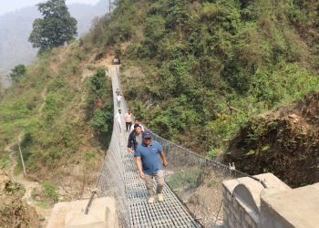 Bridge linking Thaprang-Tipang constructed