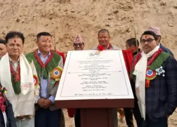 India lays foundation stone to build school building in Sankhuwasabha