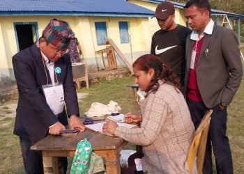 By-election in Ilam: Suhang, Khadka, Limbu cast their votes