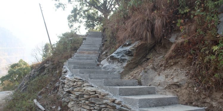 Paved trekking route constructed in Myagdi