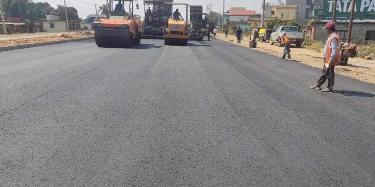 Narayangadh-Butwal road reports 50 percent progress in over five years