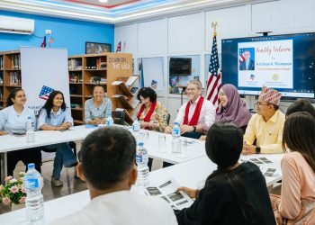 U.S. Ambassador Thompson visits American Corner, Bhairahawa