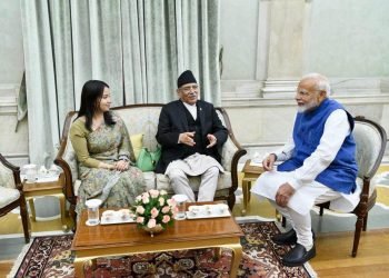 PM Dahal, his Indian counterpart Modi meet