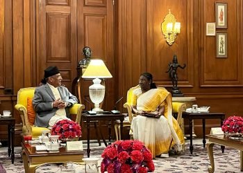 PM Dahal pays courtesy call on Indian President
