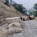 Landslip blocks Beshisahar-Chame roadway