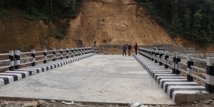 Motorable bridge constructed 15 months before deadline