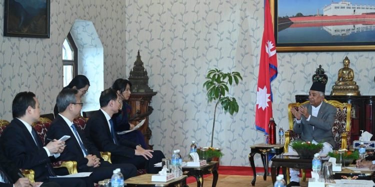 Chinese Vice Minister Sun calls on President Paudel