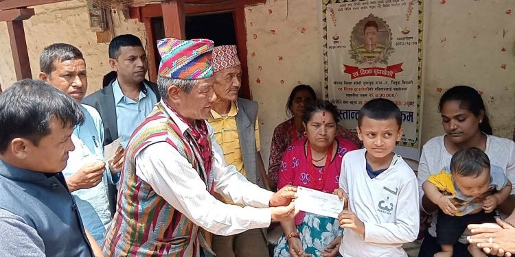 Financial assistance to household losing family member in foreign job