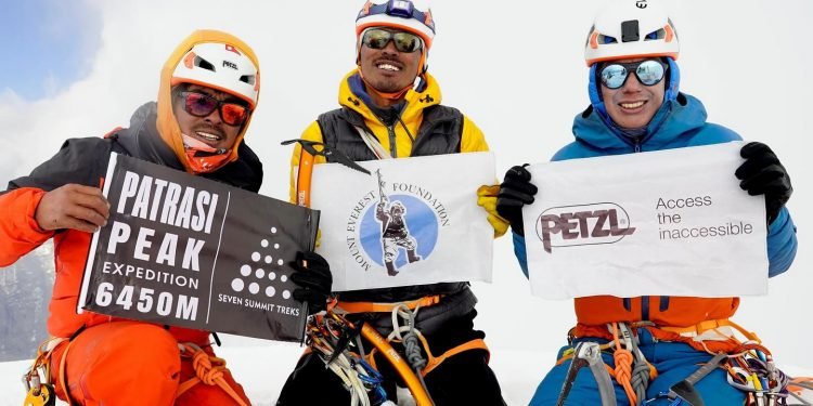 Nepalese mountaineers achieve first summit of Patrasi Peak
