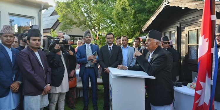 Reception in honour of President Paudel in Berlin