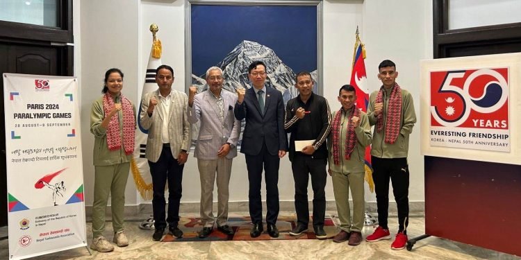 Korean Embassy extends best wishes for Nepali players to Paralympic-2024