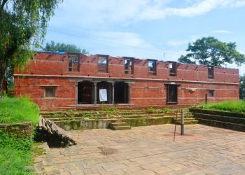 Lamjung palace being reconstructed in original, antique style