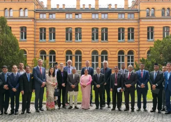 President of Nepal Paudel visits the GFZ, the Telegrafenberg