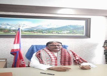 Newly appointed Labour Minister Bhandari assumes office