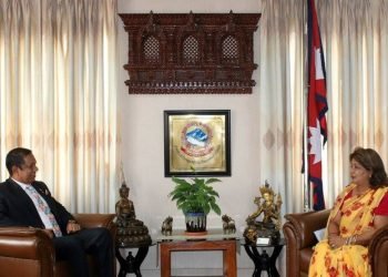 Sri Lankan Ambassador to Nepal pays courtesy call on Foreign Minister Rana
