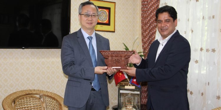 Chinese Ambassador calls on Industry Minister Bhandari