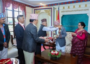President offered with ‘Mahaprasad’ of Dolakha Bhimeshwar deity