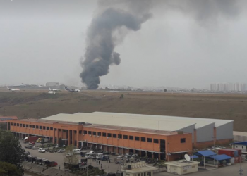 Saurya Air plane crashes at TIA