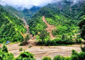 Badigad landslide leaves 50 families displaced