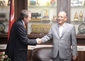 UK Ambassador Fenn calls on Maoist Centre Chair Dahal