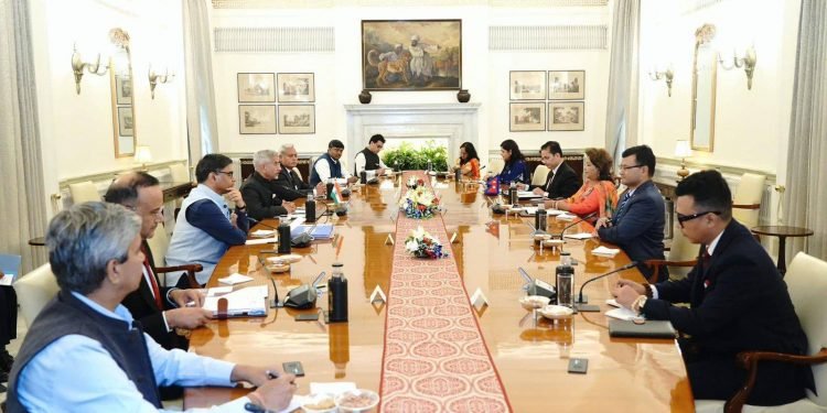Foreign Minister Rana meets with her Indian counterpart