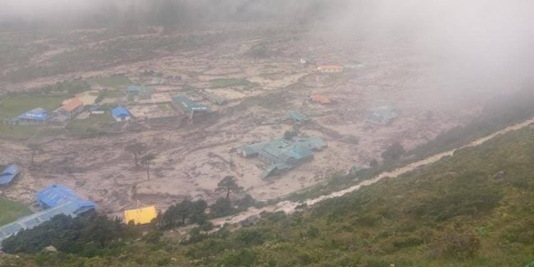 Snow lakes outburst sweeps villages in Khumbu region (Photo feature)