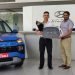Prize handover to winner of “Hyundai Festive Delight 2080” offer